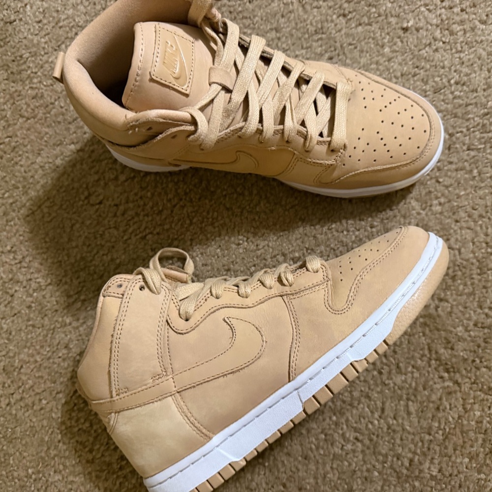 Nike Beige High-Top Sneakers